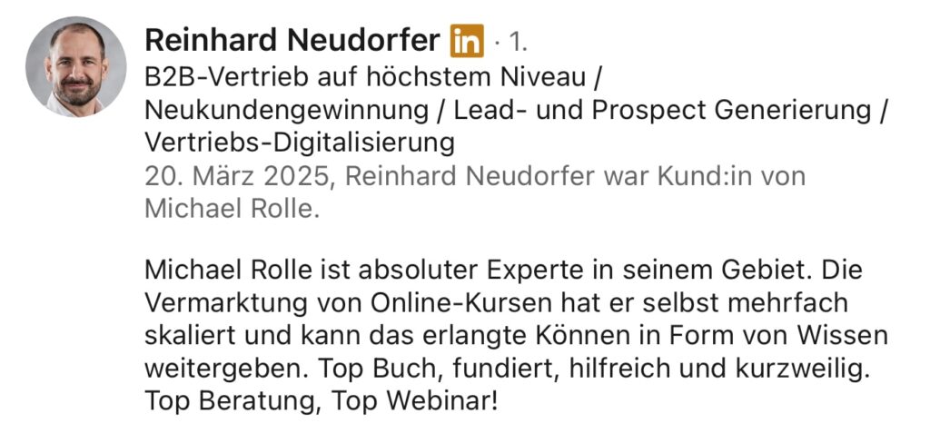 Michael Rolle Erfahrungen