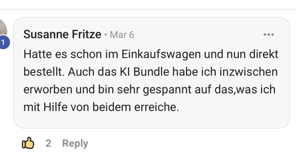 KI Bundle Feedback - Online Kurs mit KI erstellen
