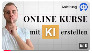 Online Kurse mit KI erstellen